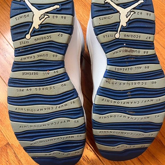 Air Jordan Retro 10 Old Royal Blue/white/Old Royal-Stealth Size 11 - Picture 11 of 11